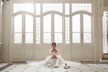中国新娘个人婚纱照写真图片素材