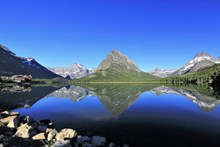 冰川国家公园湖泊风景图片大全