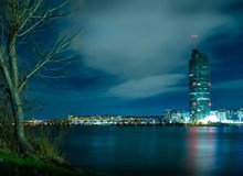 多瑙河城市夜景精美图片