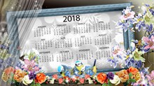2018年日历表设计图片下载