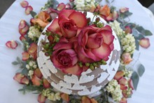 多层玫瑰婚礼蛋糕精美图片