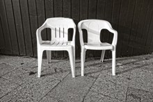 白色休闲座椅图片