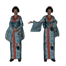 3D日本和服美女精美图片
