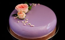 紫色翻糖蛋糕 紫色翻糖蛋糕大全图片素材