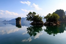 越南三海湖风景精美图片