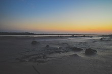 沙滩黄昏美景图片大全