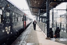 冬天火车站站台高清图片