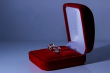 结婚钻石对戒高清图