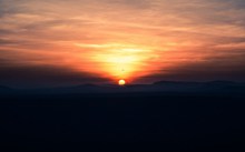 黄昏天空日落景观图片下载