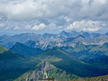 阿尔卑斯高山全景图片素材