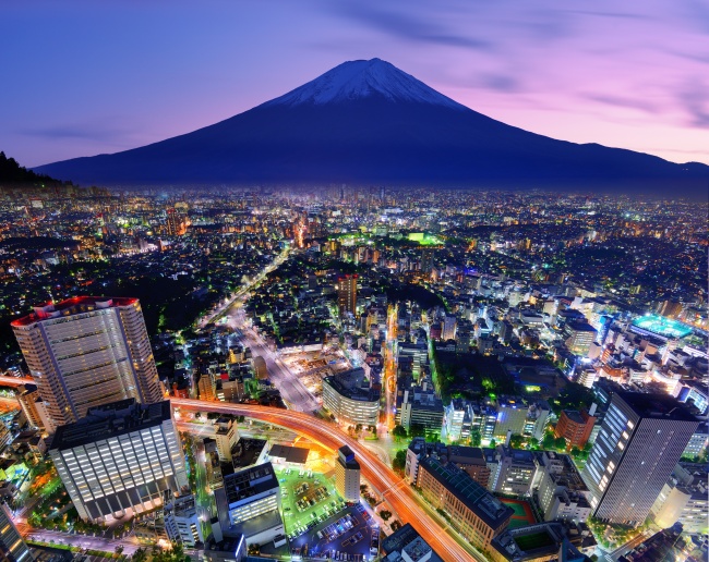 日本东京富士山图片 风景 素彩图片大全