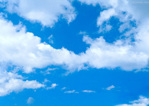蓝天白云天空风景图片