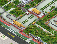 北京3D地图立体地图图片素材