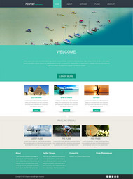 旅游网站模板PSD素材