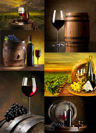 葡萄酒高清图片PSD素材