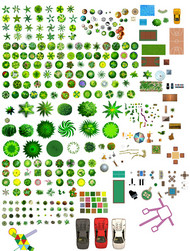 绿化小树集合PSD素材