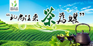 中国风茶叶吊旗PSD图片