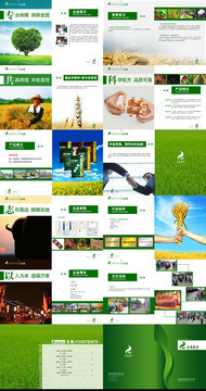 绿色农业画册PSD图片