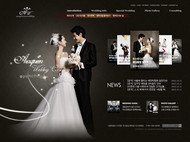 婚纱店网站PSD图片