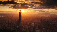 台北101大楼夜景PSD图片