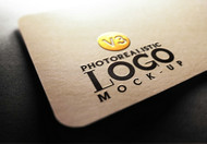 LOGO纸板材质展示PSD图片
