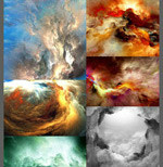 闪电云层图片PSD图片