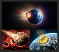 陨石撞击地球图片PSD图片