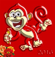 卡通猴子PSD图片