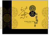 中国风茶韵包装盒PSD图片