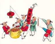 新年中国年画海报PSD图片