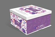 紫色花纹蛋糕盒PSD图片