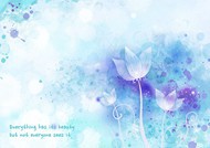 花朵水彩插画PSD图片