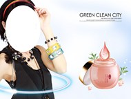 化妆品宣传海报PSD图片