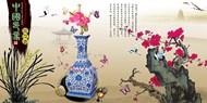 中国印象青花瓷一PSD图片
