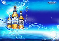哈尔滨啤酒广告PSD图片