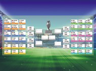 欧洲杯赛事流程表PSD图片