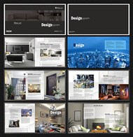 家装设计企业画册PSD图片