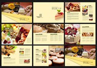 面包甜点宣传画册PSD图片