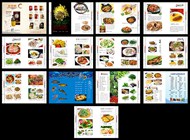 中式菜谱模板PSD图片
