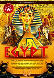 酒吧埃及主题海报PSD图片