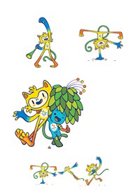 2016奥运吉祥物PSD图片