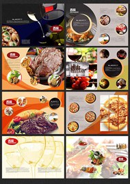 西餐厅餐饮画册PSD图片