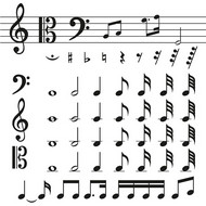 音乐符号矢量图