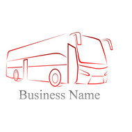巴士业务标志矢量图