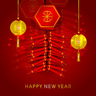 中国新年元素矢量图