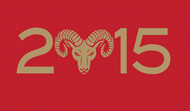 2015羊头图案矢量图