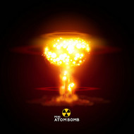 核武器爆炸矢量图