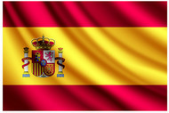 精美西班牙国旗矢量图
