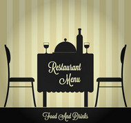 创意餐厅菜单矢量图