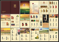 红酒企业画册矢量图片